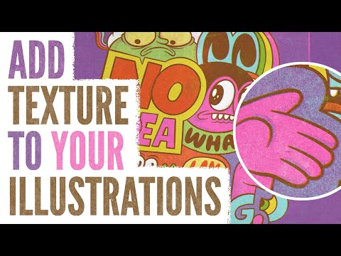 How to add TEXTURE in Adobe Fresco : Riso Print Aesthetic