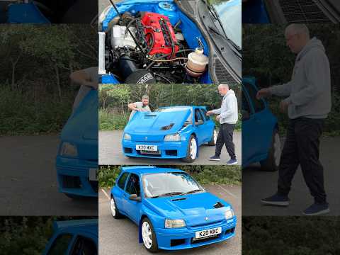 235HP Honda Type R powered Clio Maxi😳 #engineswap #modifiedcars #renaultclio #hondatyper #carbuild