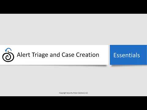 Security Onion Essentials 2.3 - Alert Triage & Case Creation