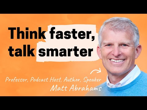 How to speak more confidently and persuasively | Matt Abrahams (professor, speaker, author)