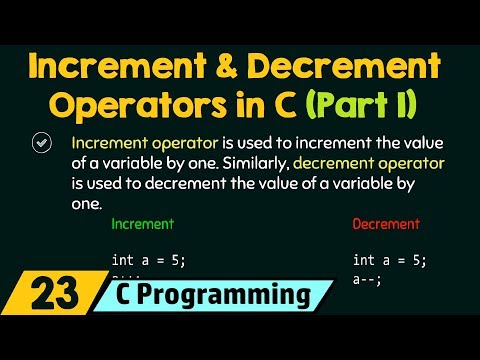 Increment and Decrement Operators in C (Part 1)