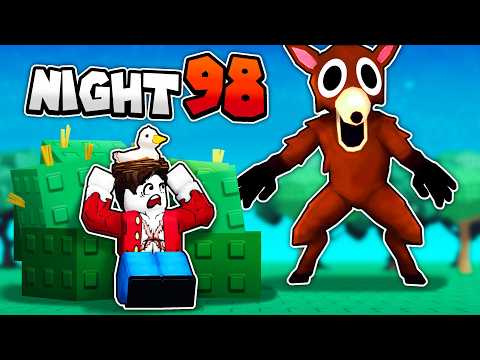 I was forced to Survive 100 DAYS in this Roblox forest...