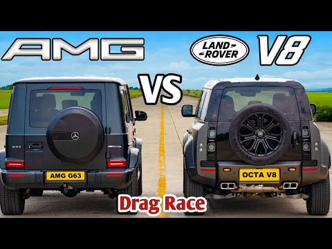 AMG G63 vs V8 Defender Octa | Drag Race
