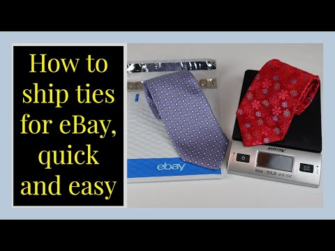 How To Ship Ties On eBay - The Easy Way!