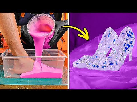 DIY CRYSTAL HEELS 💎👠 STUNNING SHOE HACKS