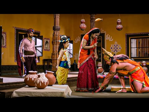 पैर छूने पर क्यों मैया यसोदा को आया गुस्सा हनुमान जी पर? - YASHOMATI MAIYYA KE NANDLAL | Krishna