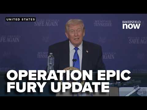 President Trump gives an update on Operation Epic Fury