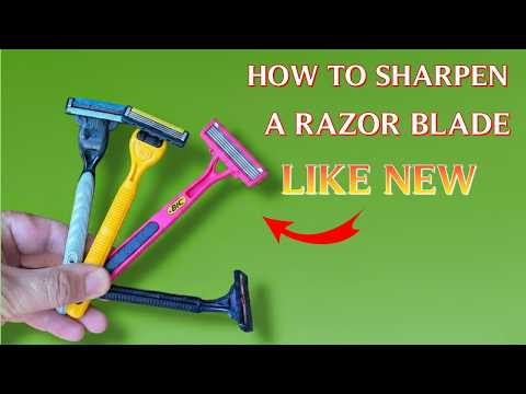 A Trick No One Told You: Sharpen A Razor Blade In 30 Seconds!  Save Money