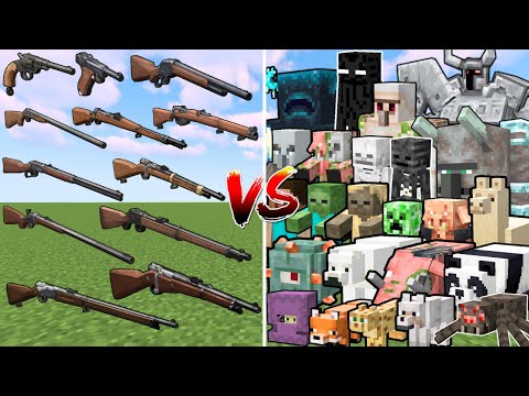 What TaCZ Gunpowder Revolution Gun can Defeat the Most Minecraft Mobs in a Row?
