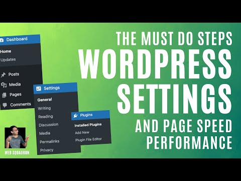 The Must Do Steps for Wordpress Settings, Media and Performance - Wordpress Tutorial 2023