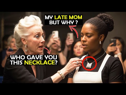 Billionaire Grandma Froze at a Black Girl’s Necklace — Then She B u rst Into Tears and Hugged Her!