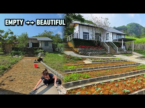 From Empty Front Yard to a Beautiful Garden & Driveway | Full DIY Transformation