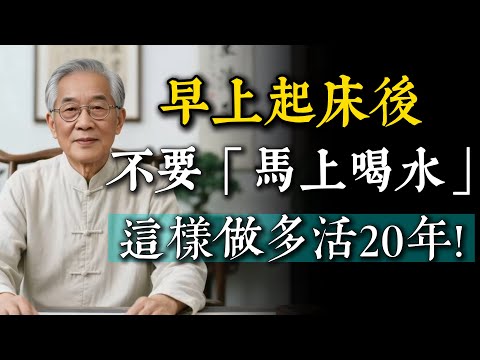 起床後不要「馬上喝水」！三個晨間的壞習慣，改掉這樣做多活20年。