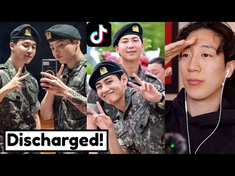 BTS TikTok Edits because JUNGKOOK, TAEHYUNG, JIMIN and NAMJOON GOT DISCHARGED!