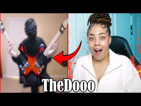 First Time Reacting To! TheDooo - Guitarist BLOWS MINDS on Omegle with a DOUBLE GUITAR