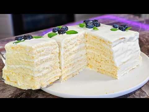 I've never eaten anything more tender and cheaper! 🔥MILK GIRL cake without cream!! In 15 minutes ...