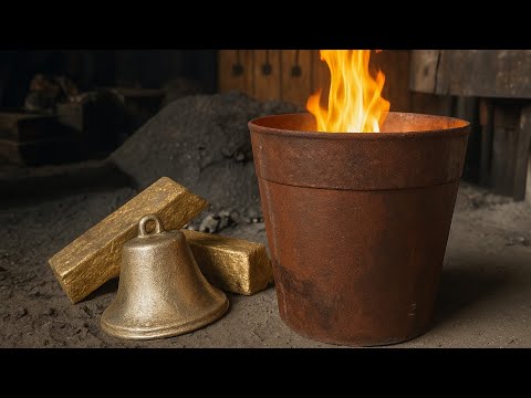 Bronze bell casting process / Fabricación de campanas en bronce