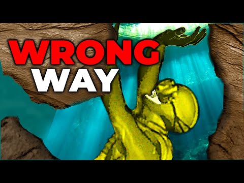 Cave divers have to choose left or right | The Sac Actun Cave Diving Accident