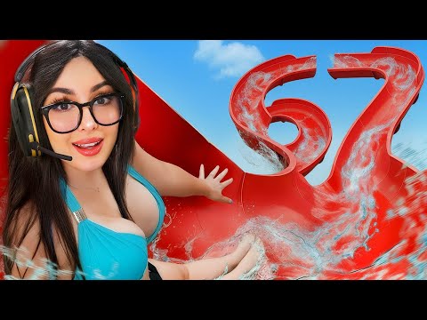 Spending $8,492,942 To BUILD the BIGGEST WATERSLIDE in Roblox