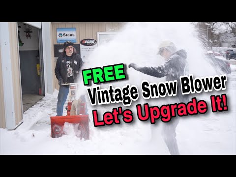 FREE Vintage Snow Blower - Let's Upgrade It!