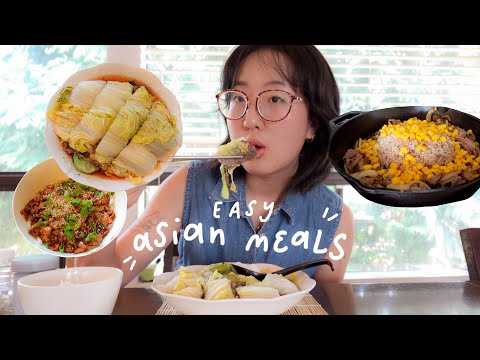 4 easy asian recipes for when you're busy & stressed!