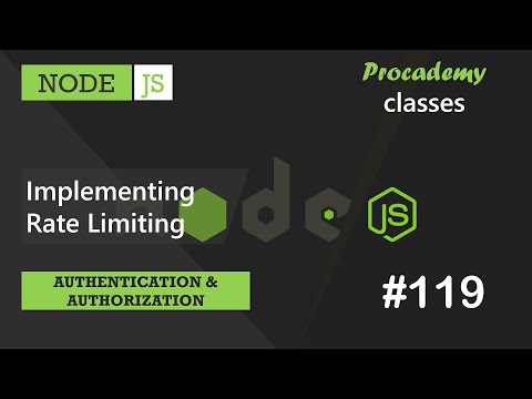 #119 Implementing Rate Limiting | Authentication & Authorization | A Complete NODE JS Course