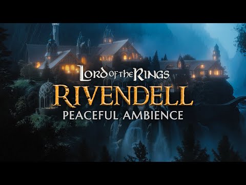 Lord of the Rings | Rivendell, Peaceful Ambience at Nightfall, Human-Made