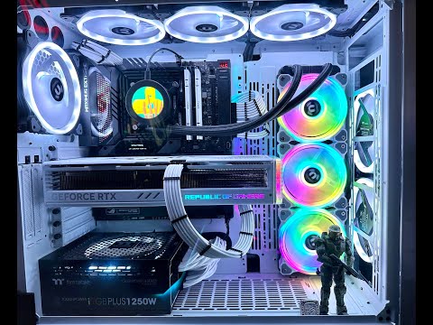 ASUS ROG Strix GeForce RTX 4090 White OC Edition 24GB build With CableMod 12VHPWR Custom Cable