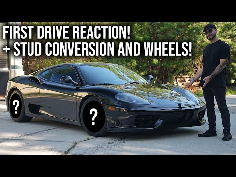 Driving my Ferrari 360 for the First Time + New Wheels and Upgrades!