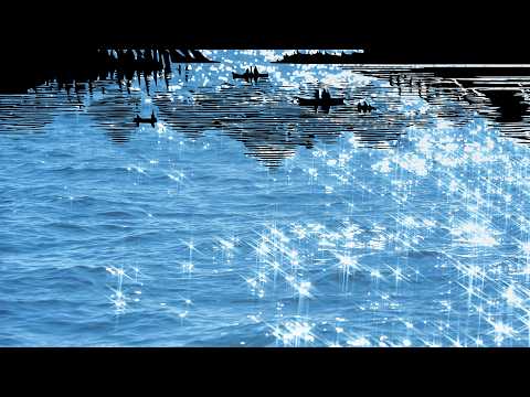 SUNLIGHT ON HARBOR and Ethereal Music / 8 Hours / Gentle Water Ripples for Sleep, Study, Relaxation