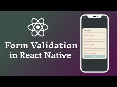 Form Validation in React Native with Formik