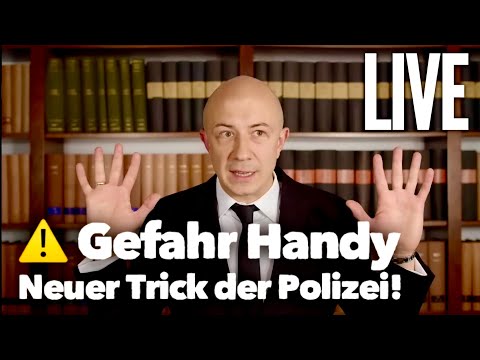 ⚠️ Gefahr Handy - Neuester Trick der Polizei - Handy entsperren - LIVE