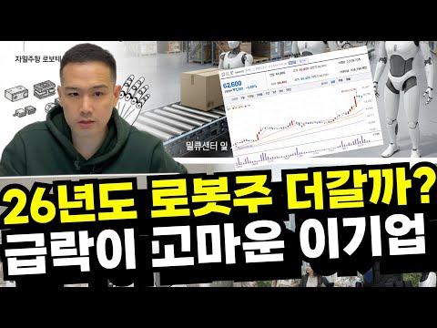 25년 텐배거로 끝날까요? 로보티즈 다음 주도주를 고른다면? 26년 휴머노이드 대세가 된다면 테슬라가 밀어주고 보스턴다이내믹스가 끌어주는 중국 로봇까지 소프트웨어 클로봇?
