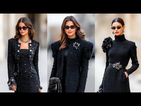 CHANEL Classic Black Winter Outfits | Refined Parisian Fashion & Timeless Seasonal Style