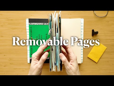 How to Make Your Own Traveler’s Notebook Junk Journal with Removable Pages! 🤯
