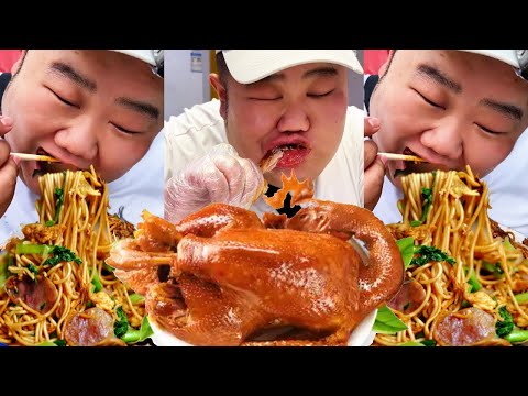 【大胃王挑戰】 挑戰吃徐州特色油燙鴨！一整隻比臉還大烤得外酥裡嫩，沾上秘製醬料滿嘴流油｜Food Challenge【櫻木花胖】