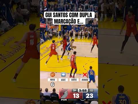 🇧🇷 GUI SANTOS é FUNDAMENTAL para os Warriors 💪 #nba
