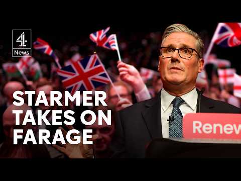 Starmer bashes Farage as he tries to reassure voters in speech