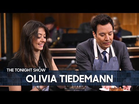 Olivia Tiedemann Shows Jimmy How to Make French Toast "Her Way" | The Tonight Show