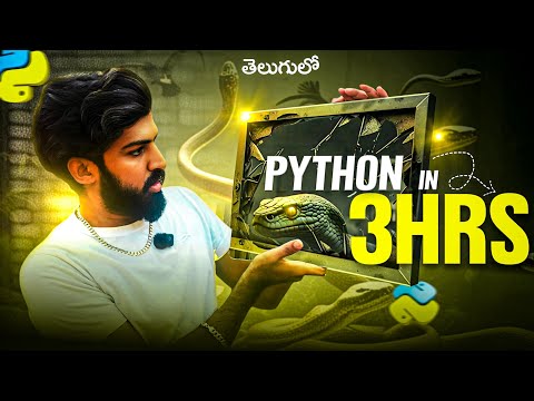 2025 Python Full Course in Telugu | Free Notes, Practice Questions & Interview Questions