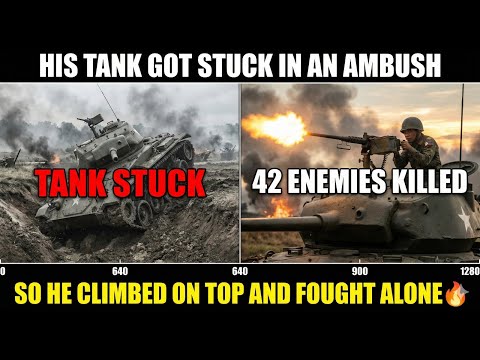 At 23, His Tank Got Stuck In An Ambush. He Climbed Out And Killed 42 Alone.