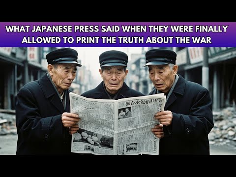 What Japanese Press Said When They Were Finally Allowed To Print The Truth About The War