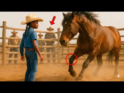 El granjero se rió    ¡no creyó en la joven negra, ella hizo lo imposible con el caballo y lo calló!