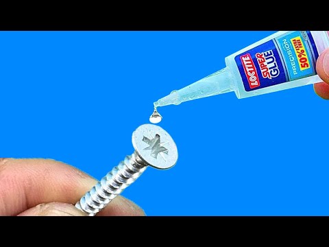 Very few people know about this great idea! Pour super glue onto cement and you’ll be amazed!