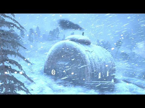 99% of You Will FALL ASLEEP Instantly to RAGING SNOWSTORM SOUNDS | Intense Blizzard, Freezing Winds
