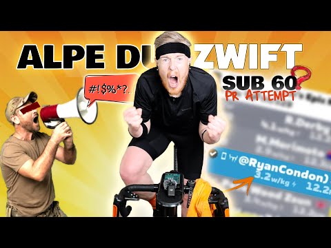 Can I climb ALPE DU ZWIFT under an hour?