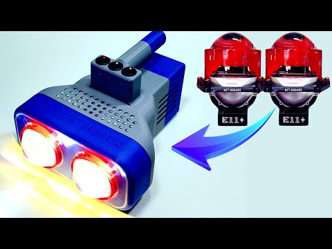 V2 - Twin Bi-Led Projector Lens 70W - DIY led flashlight 140W