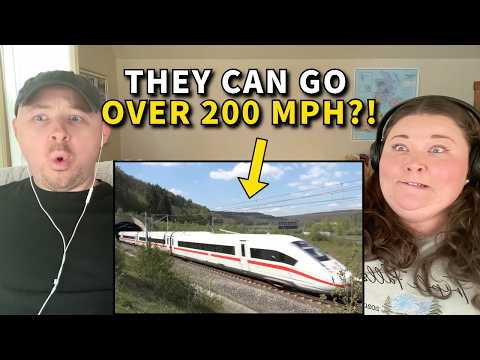 Americans React to European High Speed Trains for the First Time