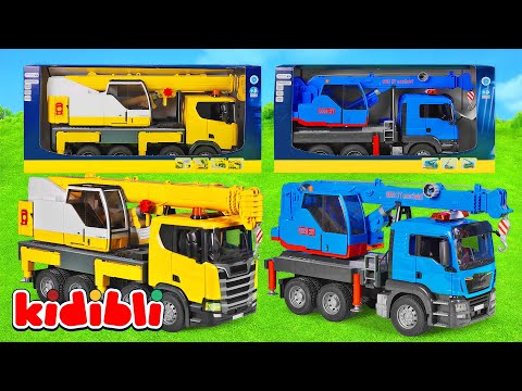 Juguetes Excavadora, Patrulla, Coches 🚧 Misión de Rescate en el Puente | Video infantil | Kidibli