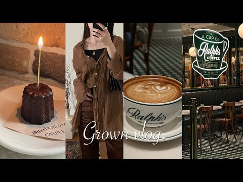 【vlog】一人カフェで最高の朝を🌿  東京 カフェ巡り / 朝活 / カヌレ作り / 購入品 / FOLNUA / HAUL / 日常の記録